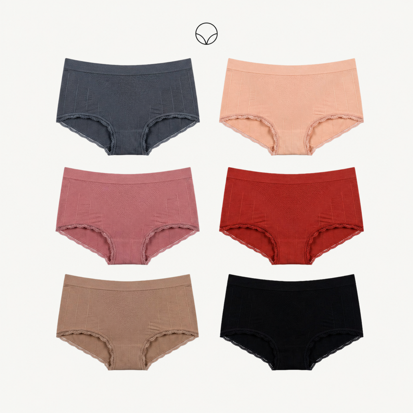 Panty Seamless Algodon Rib Line CT-111 (6pz)