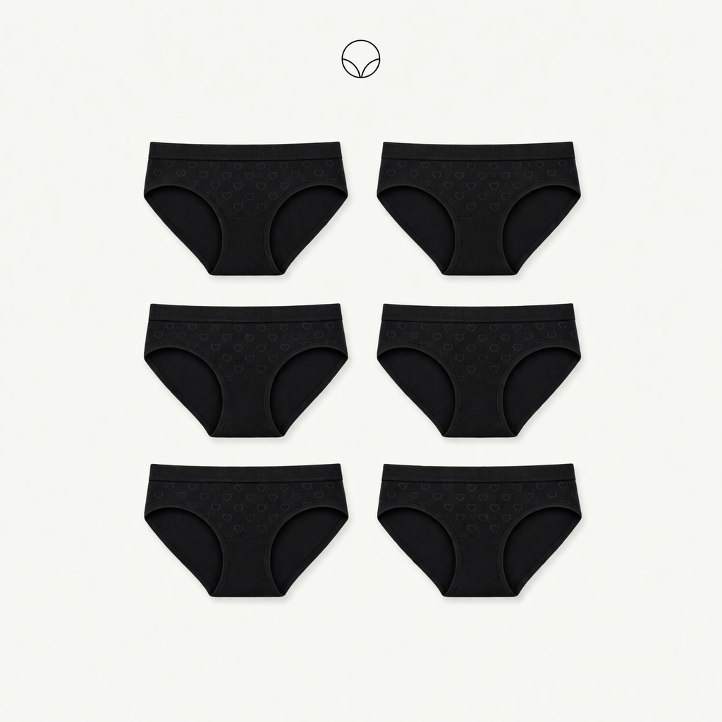 Panty Dama Corazones LB-349 (6pz)