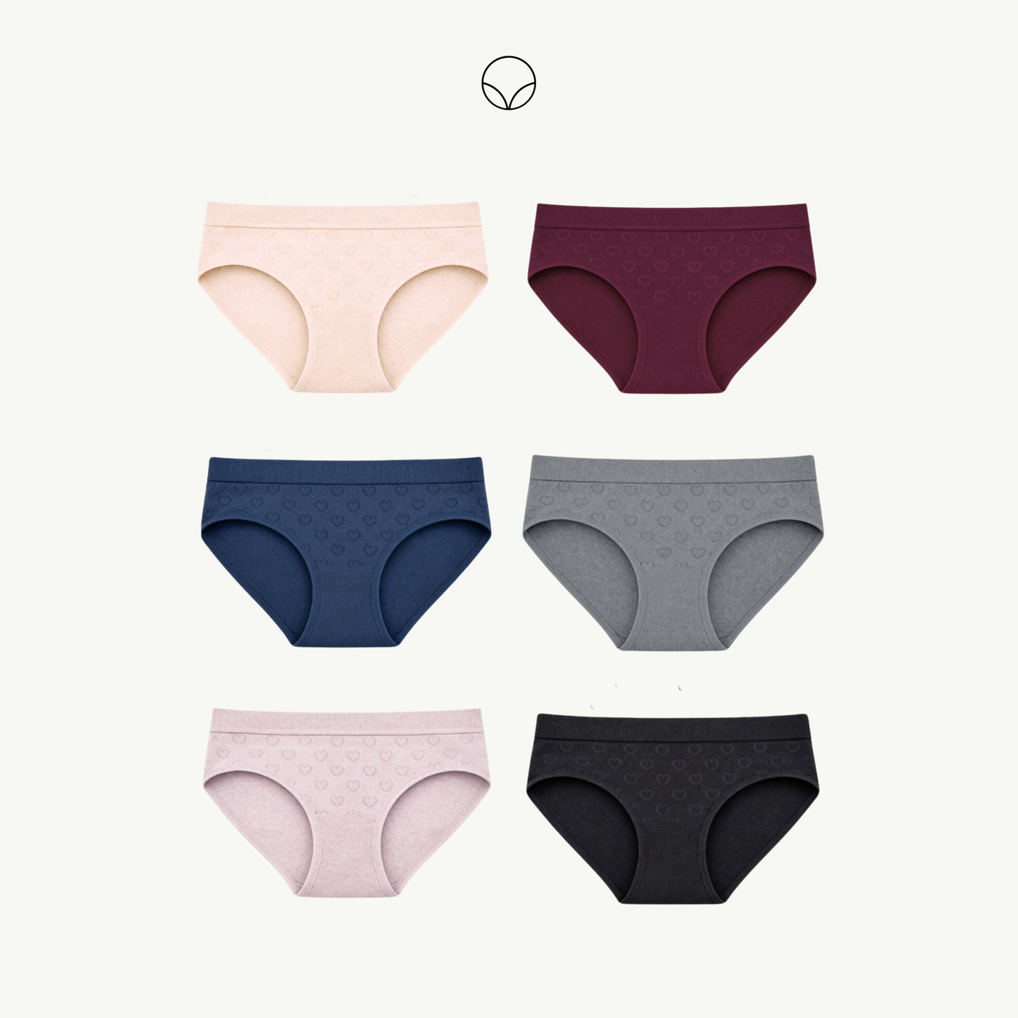 Panty Dama Corazones LB-349 (6pz)