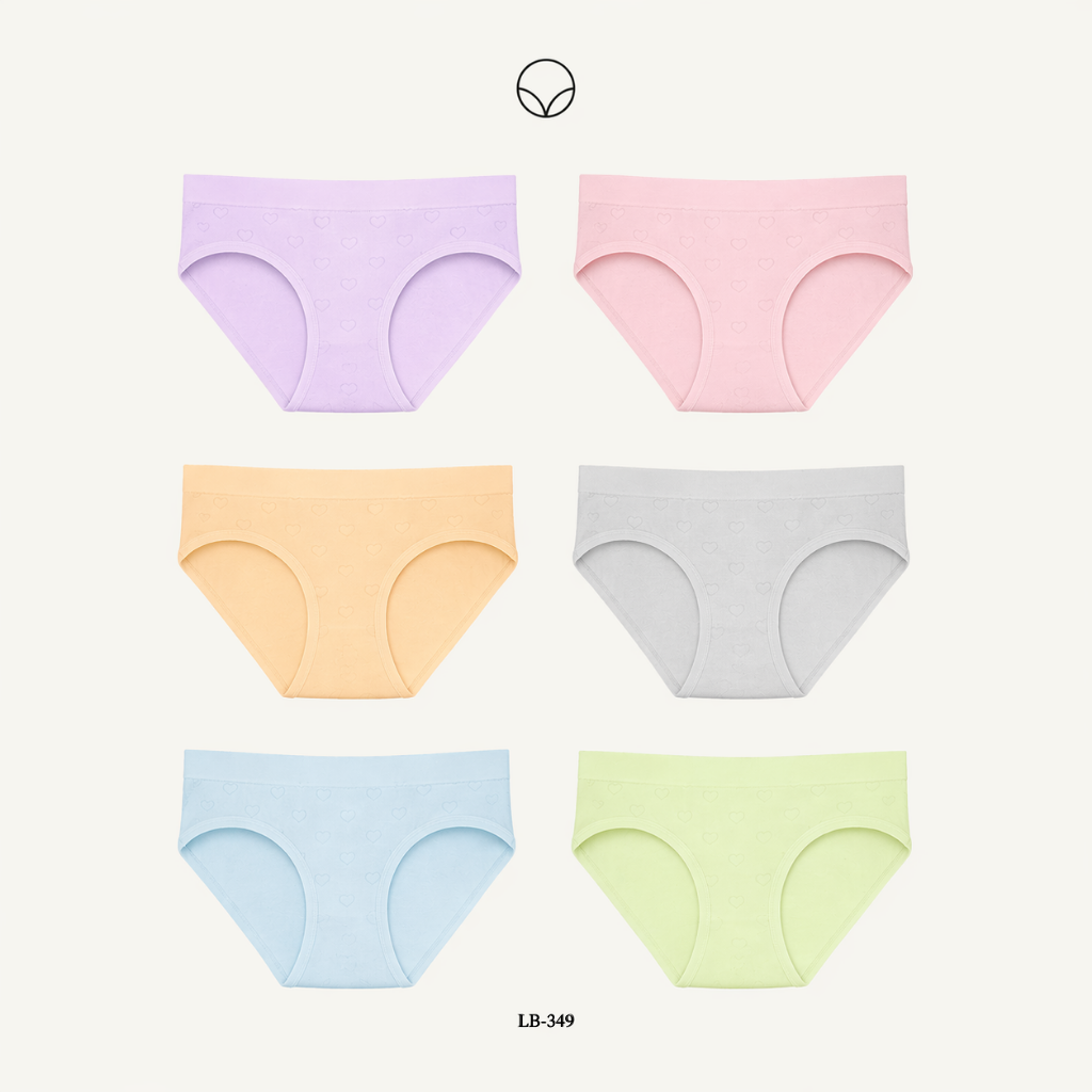 Panty Dama Corazones LB-349 (6pz)